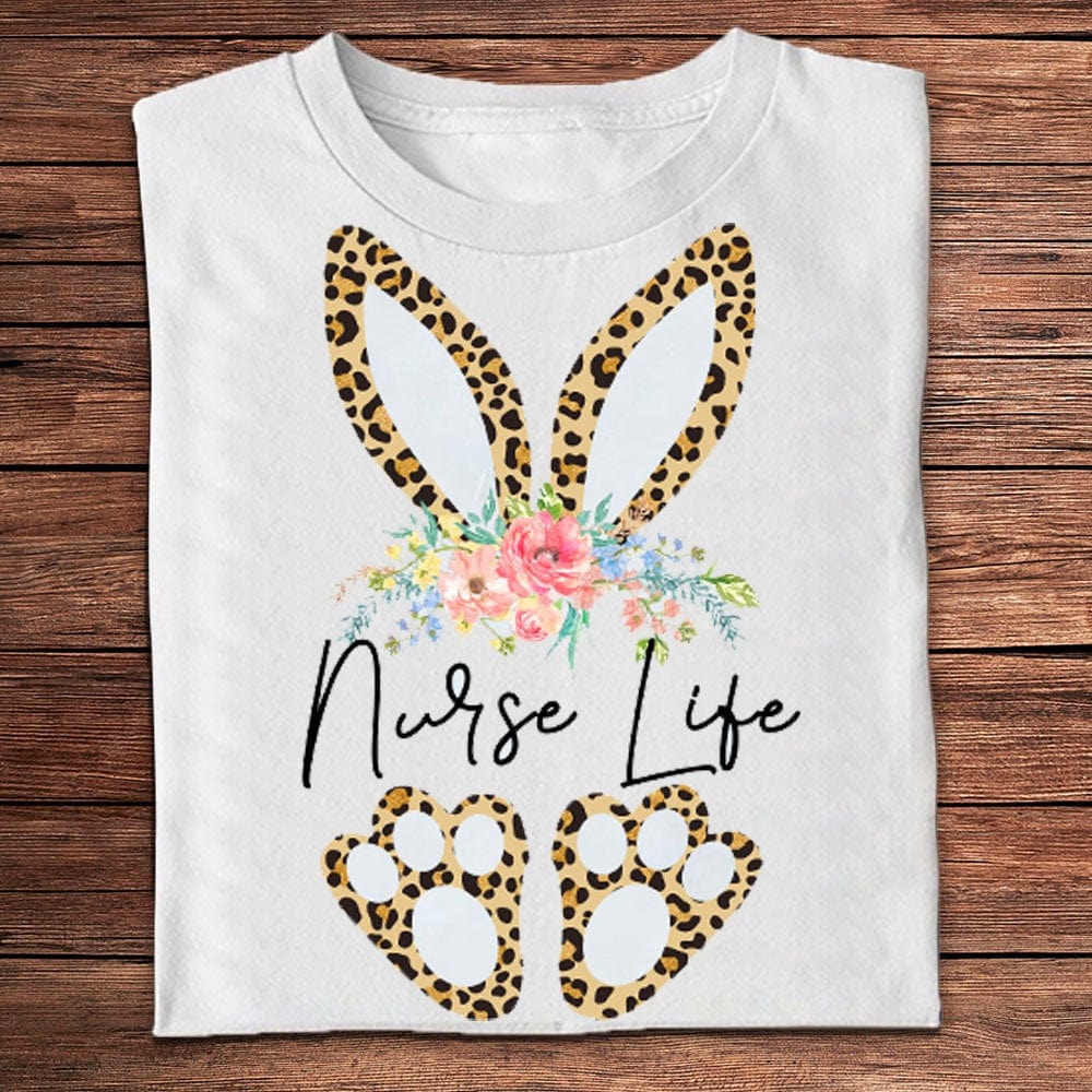 Nurse Life Leopard Easter Shirts