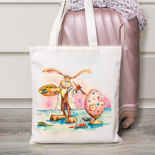 Bolsa de mano con dibujo de conejito de Pascua