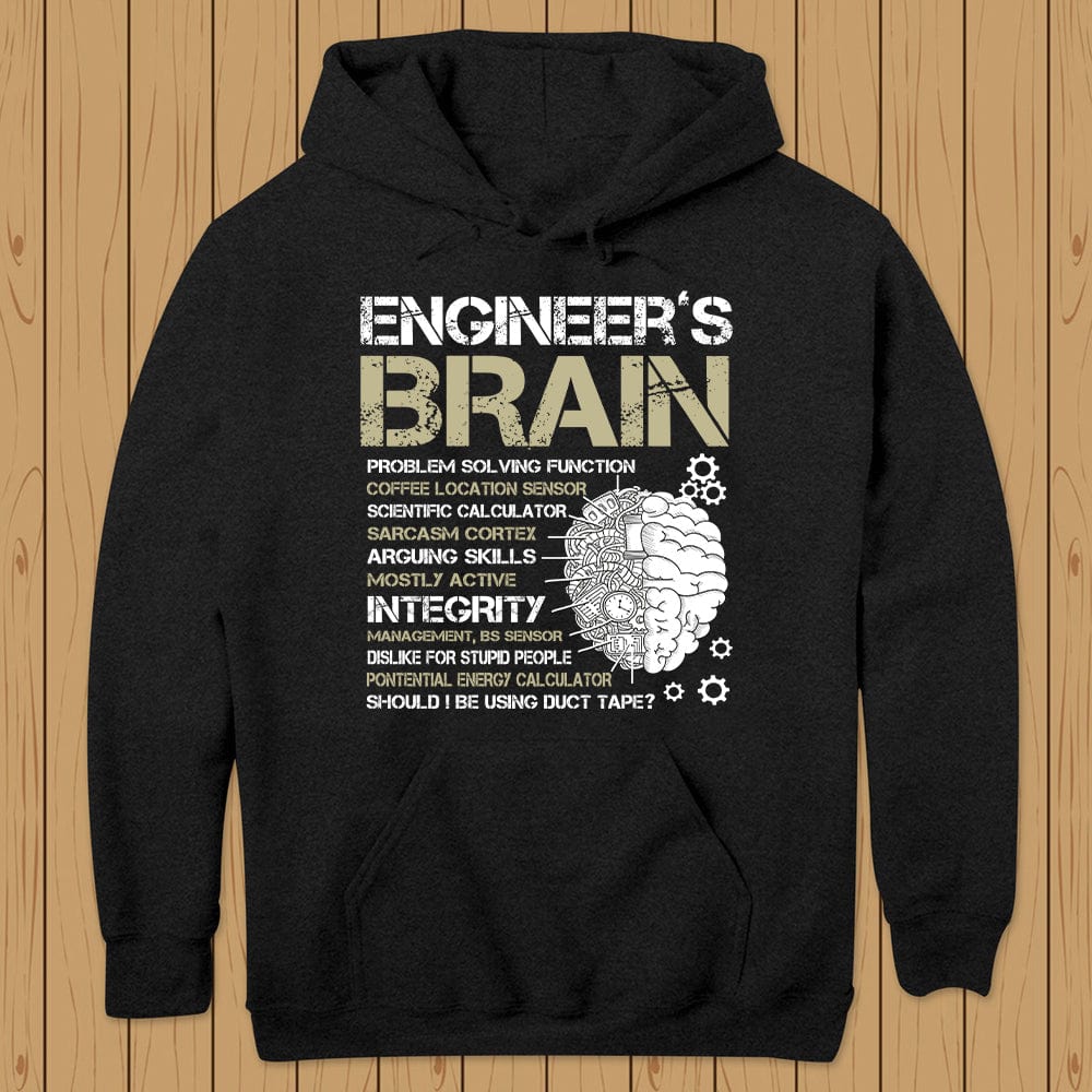 Camisetas con el cerebro del ingeniero