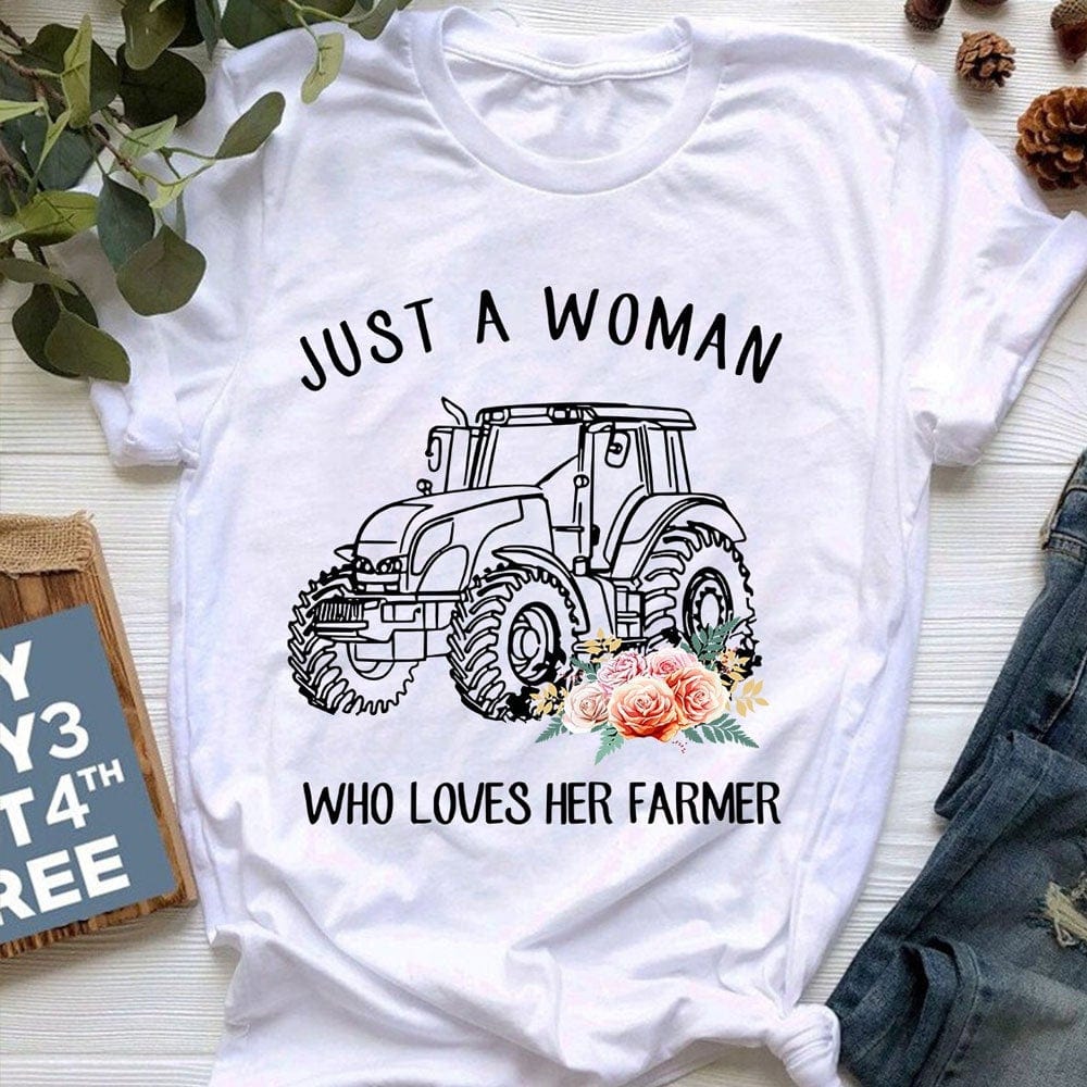 Solo una mujer que ama sus camisas de granjero