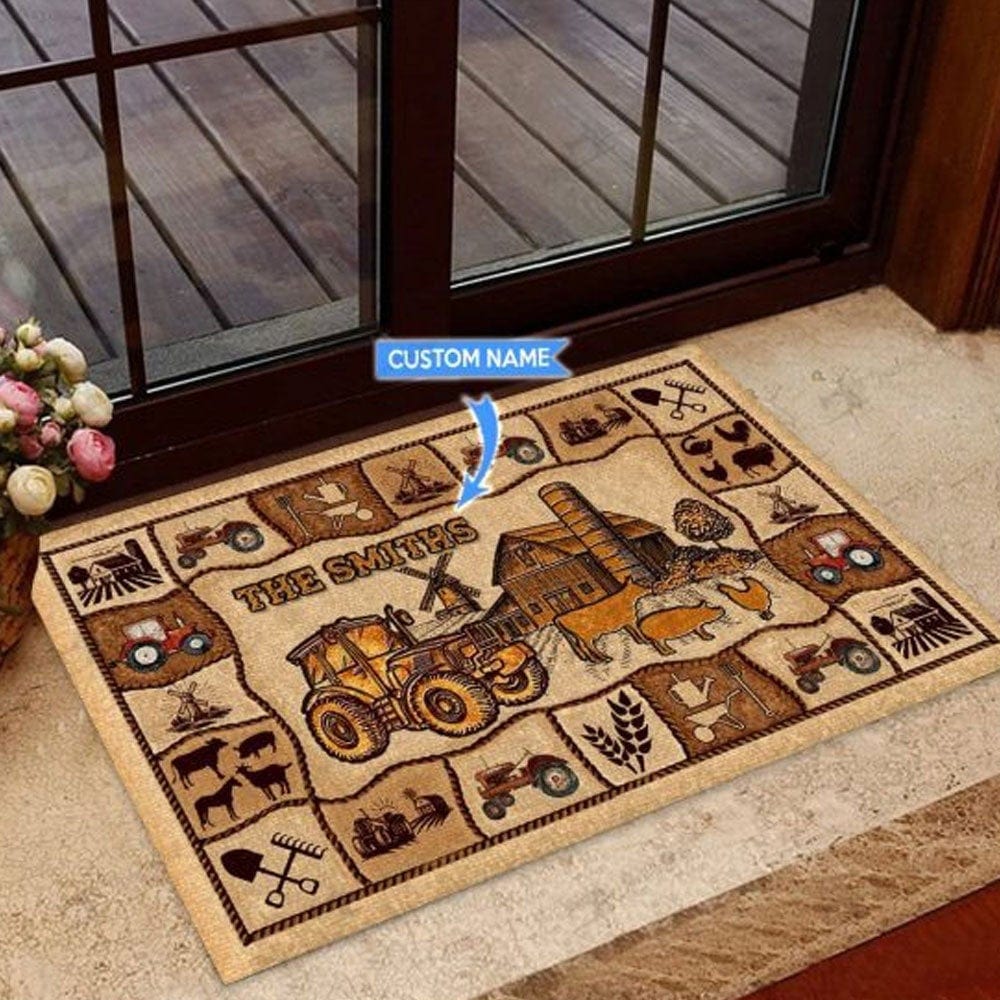 Personalized Farmer Doormat