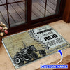 An Old Farmer And The Ride Of His Life Live Here Personalized Doormat