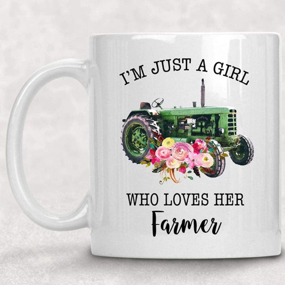 Taza "Solo soy una chica que ama a su granjero"