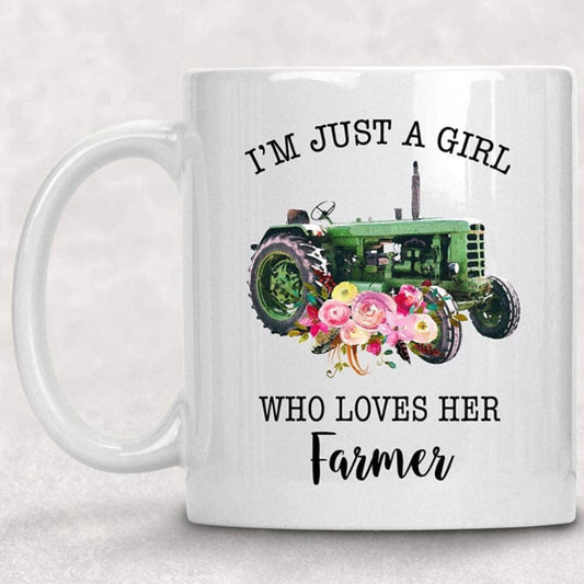 Taza "Solo soy una chica que ama a su granjero"
