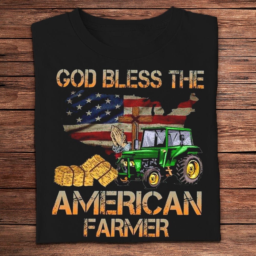 God Bless The American Farmer Shirts