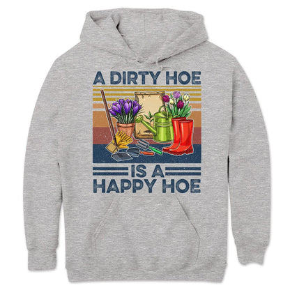 Una azada sucia es una azada feliz Camisetas de jardinería vintage
