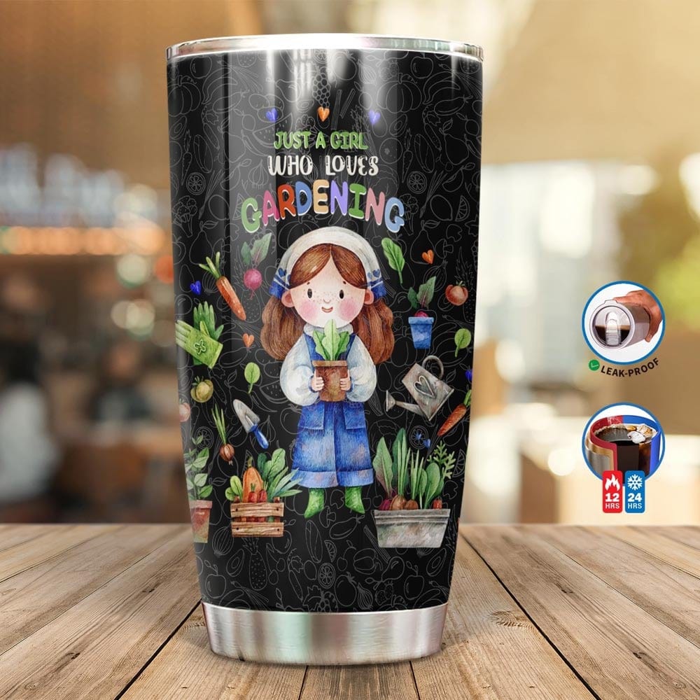 Just A Girl Who Loves Gardening Tumbler