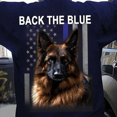 Back The Blue German Shepherd Shirts