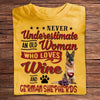 Never Underestimate An Old Woman Who Loves Wine & German Shepherd Shirts