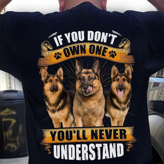 Si no tienes un pastor alemán, nunca entenderás las camisetas
