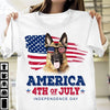 America 4th Of July Independence Day German Shepherd Shirts