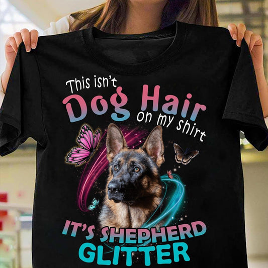 Esto que tengo en la camisa no es pelo de perro, es un pastor alemán. Camisas con purpurina
