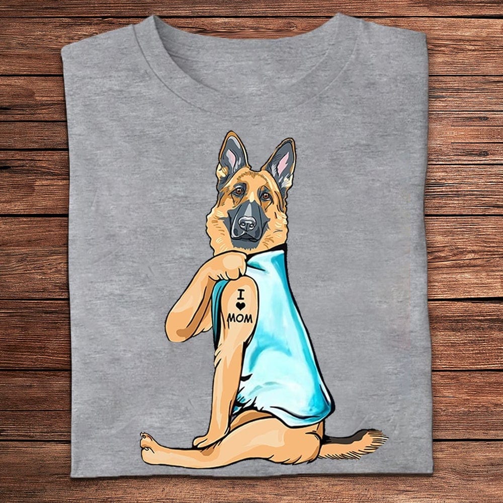I Love Mom German Shepherd Shirts