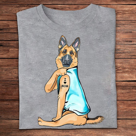 I Love Mom German Shepherd Shirts