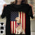 Camisetas de Golden Retriever con bandera estadounidense