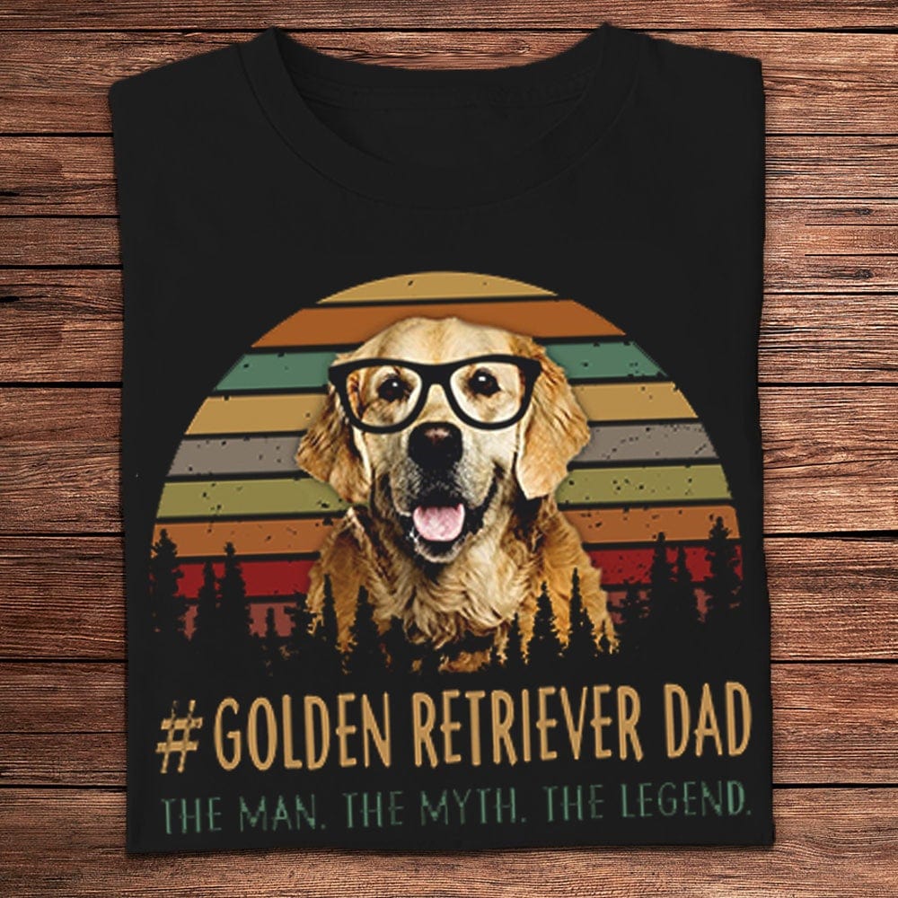 Golden Retriever Dad The Man Myth Legend Vintage Shirts