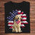 American Flag Sunflower Golden Retriever Shirts