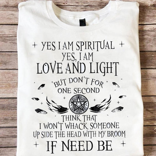 Camiseta hippie Sí, soy amor espiritual y luz