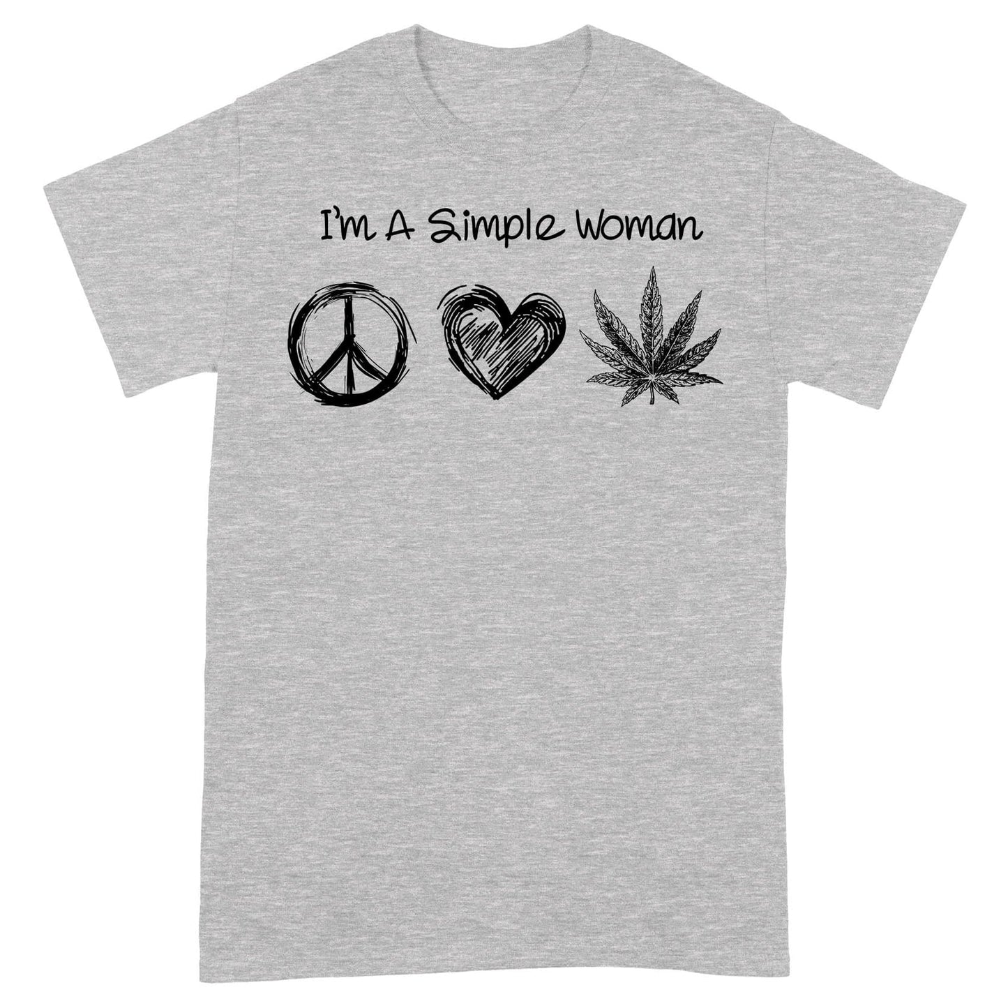 Soy Mujer Sencilla, Paz Amor, Camisetas Hippies