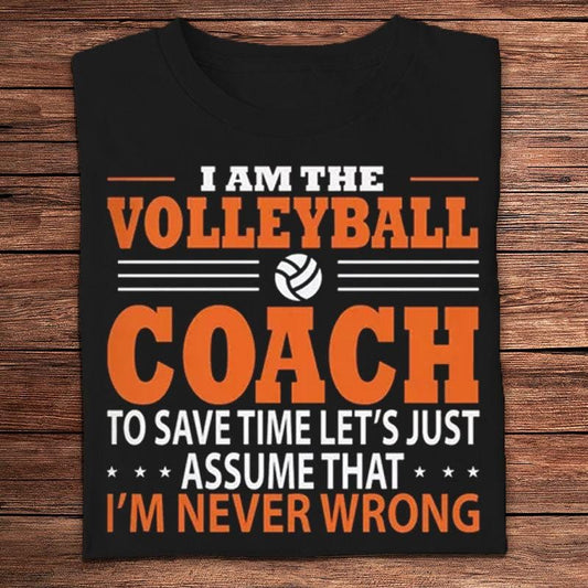 Camisetas con el mensaje "Soy el entrenador de voleibol"