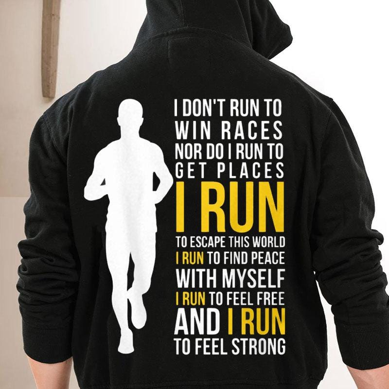 No corro para ganar carreras, corro para escapar de este mundo Camisetas para correr