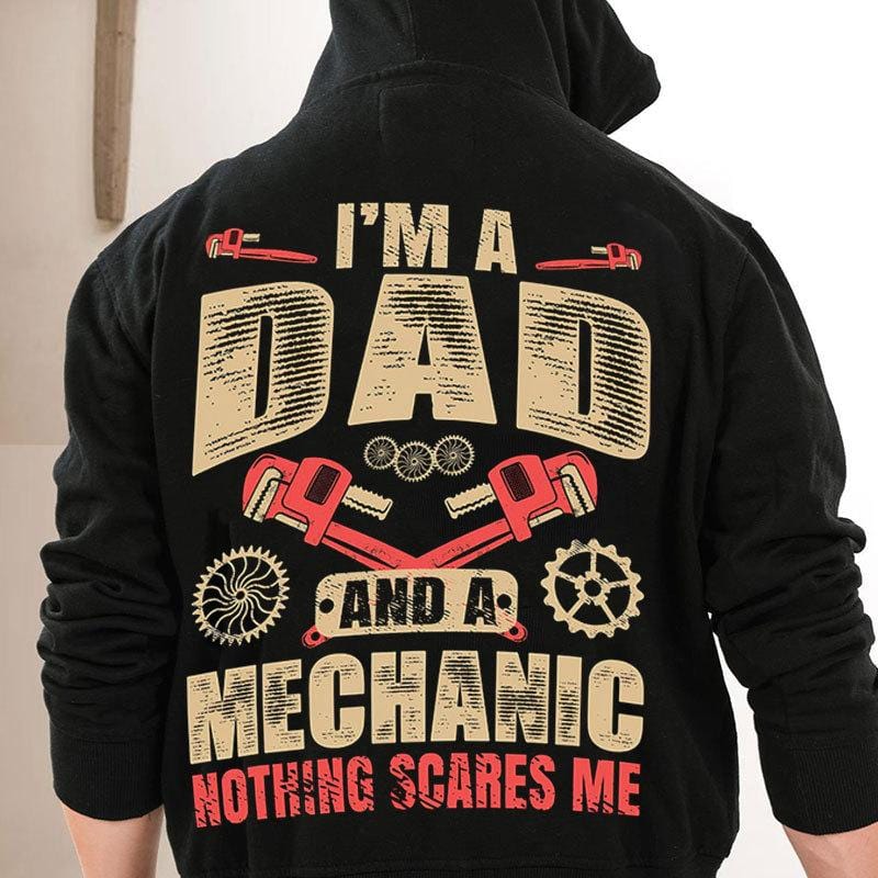 Soy papá y mecánico, nada me asusta. Camisetas
