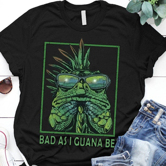 Camisetas que dicen "Mala como una iguana"