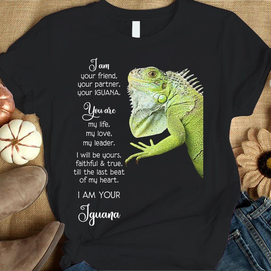 Soy tu amigo, tu compañero, tu iguana. Camisetas