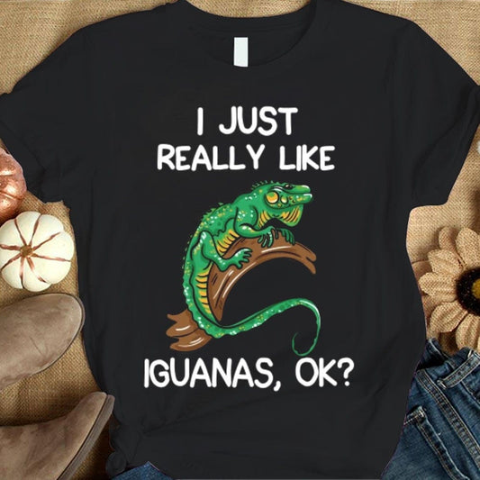 Me gustan mucho las iguanas, ¿vale? Camisetas
