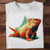 Camisetas coloridas de iguana