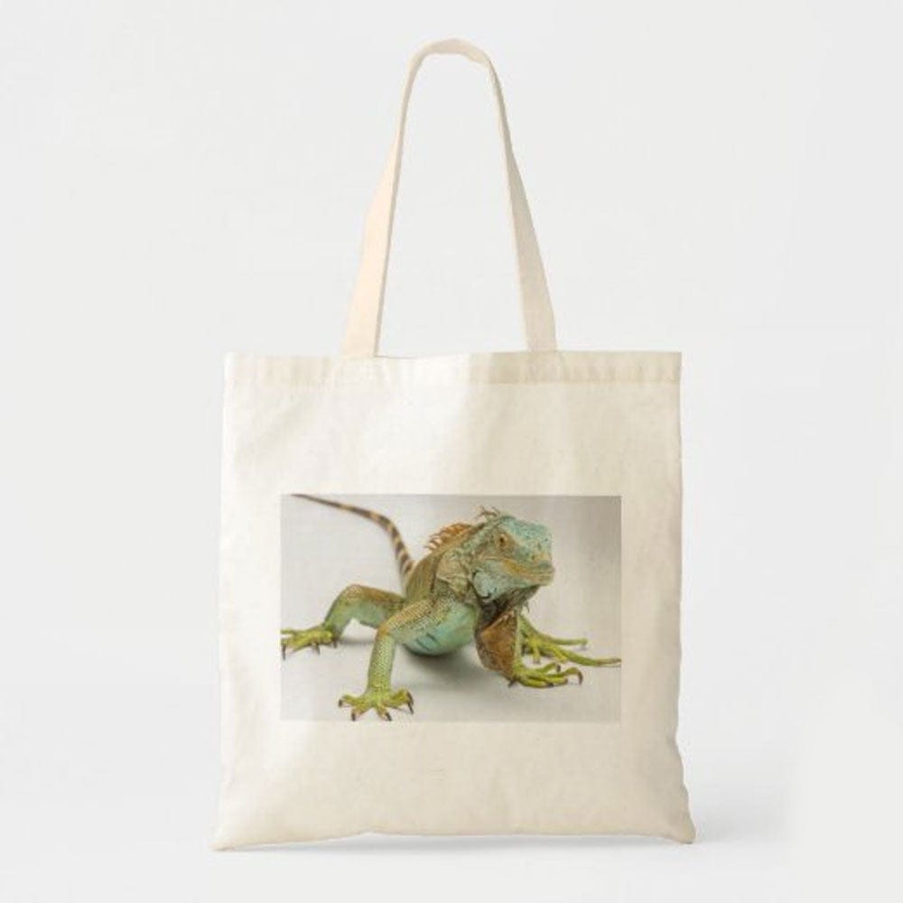 Bolsa de mano con forma de iguana