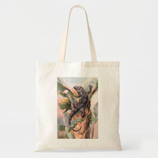Bolsa de mano con forma de iguana