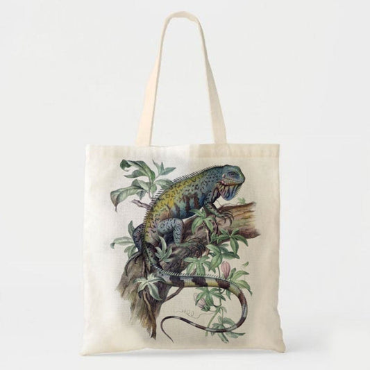 Bolsa de mano con forma de iguana