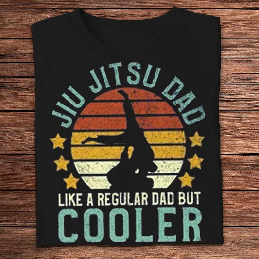 Jiu Jitsu Dad como un padre normal pero más genial Camisetas vintage