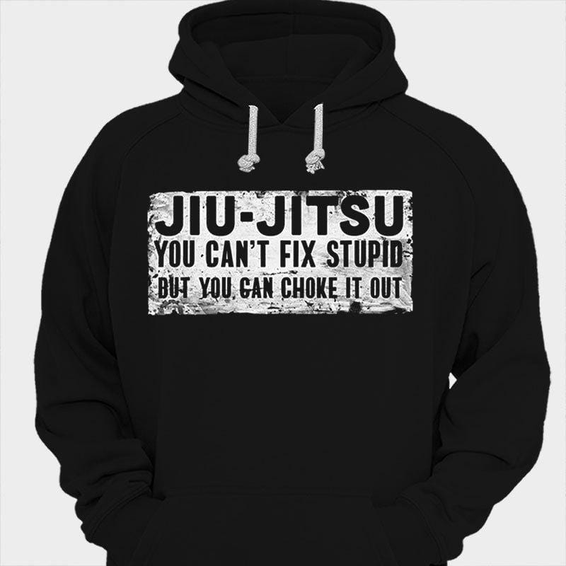 Camisetas de Jiu Jitsu que no puedes arreglar si eres estúpido, pero puedes estrangularlo