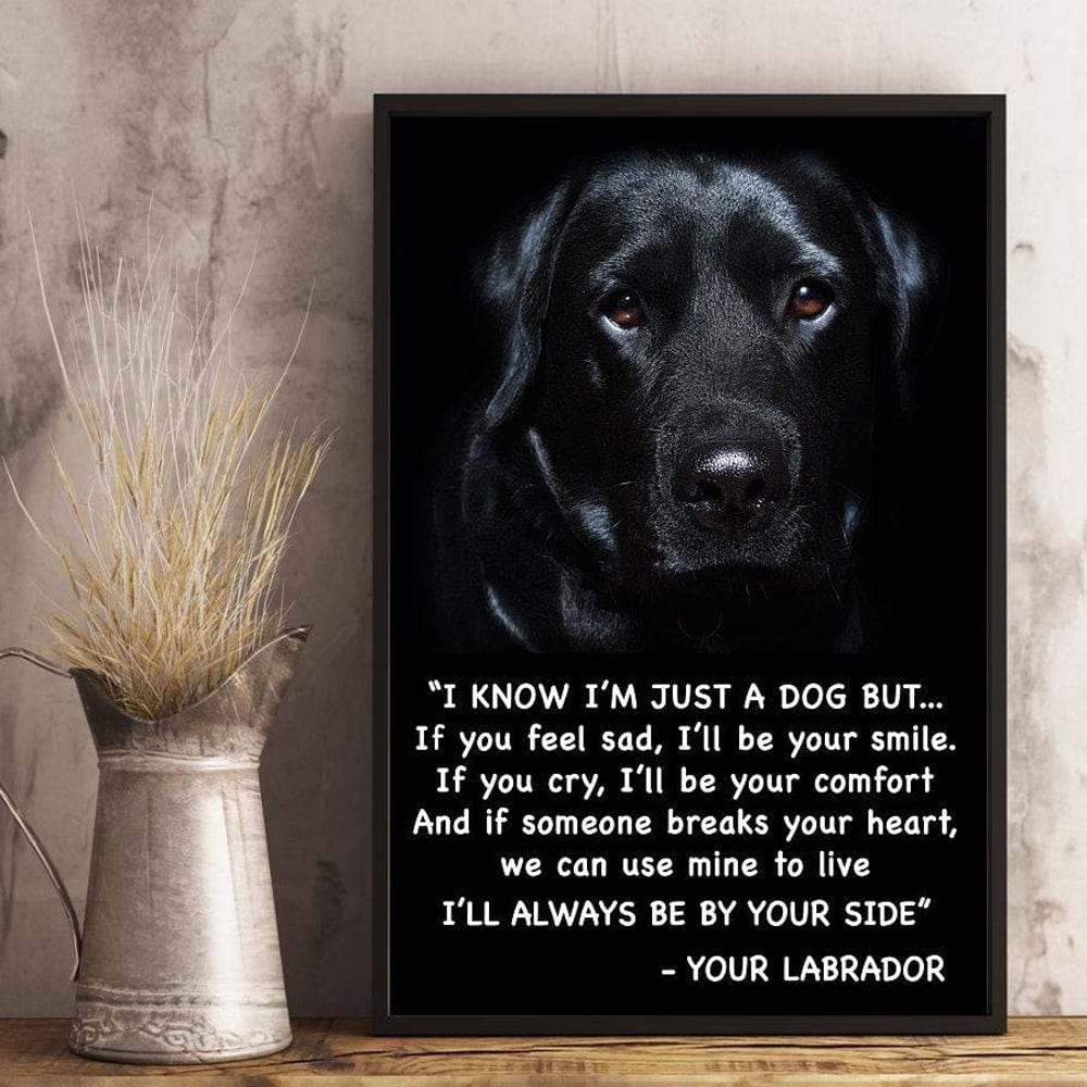I'll Always Be By Your Side Labrador Poster, Canvas