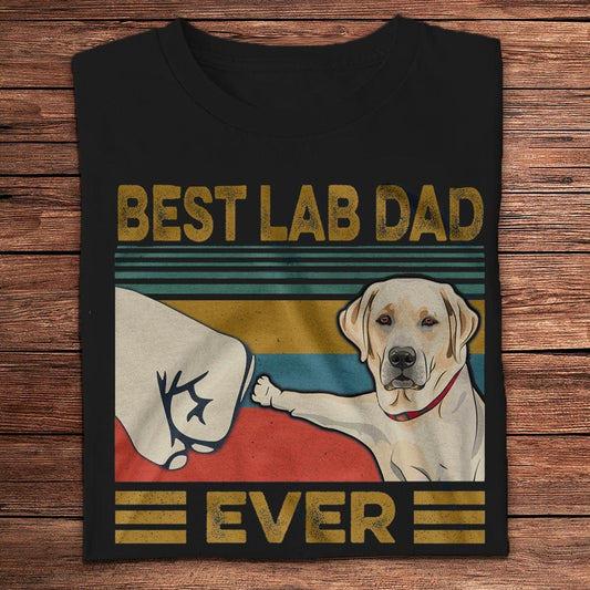 El mejor papá de labrador de todos los tiempos Camisetas vintage de labrador