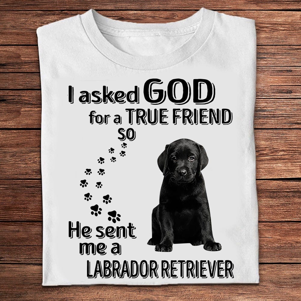 Le pedí a Dios un verdadero amigo y me envió una camiseta de Labrador Retriever