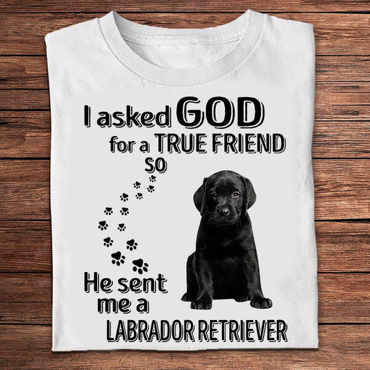 Le pedí a Dios un verdadero amigo y me envió una camiseta de Labrador Retriever