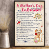 A Mother's Day Poem From Labrador Retriever Poster, Canvas