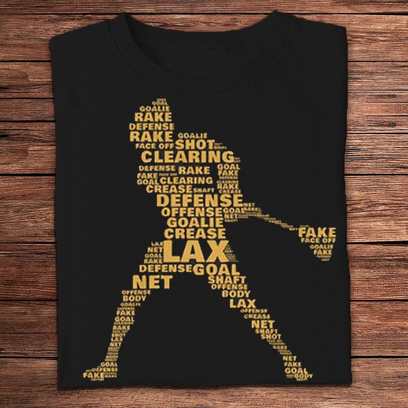 Camisetas de portero, defensa, ataque, despeje, jugador de lacrosse, rastrillo