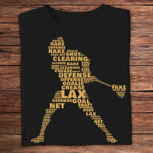 Camisetas de portero, defensa, ataque, despeje, jugador de lacrosse, rastrillo