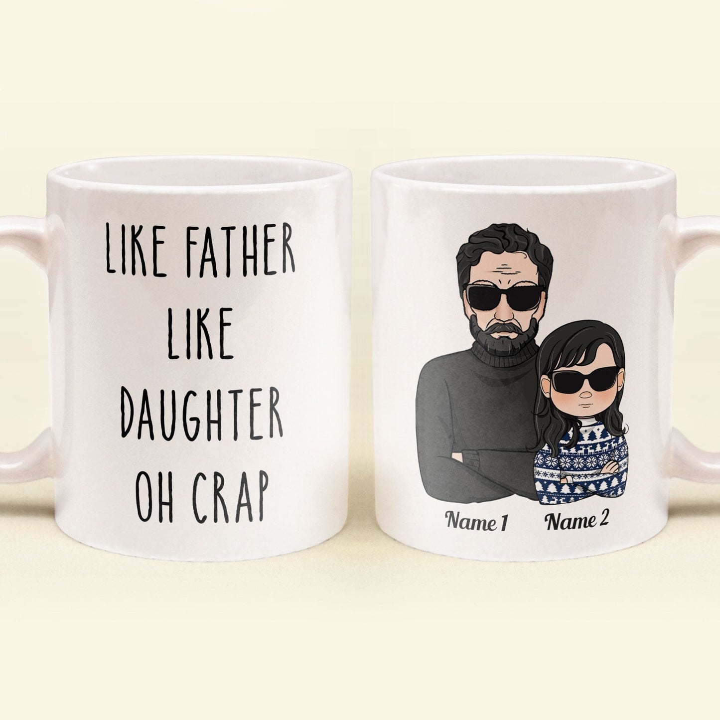 Taza personalizada del Día del Padre "De tal palo tal astilla"