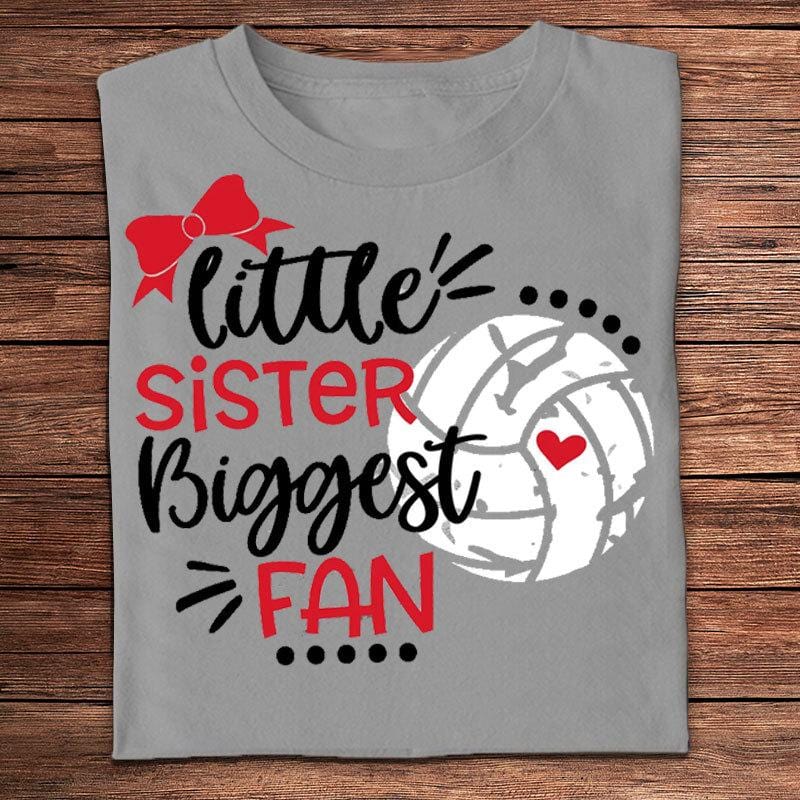 Little Sister Biggest Fan Volleyball Sister Shirts