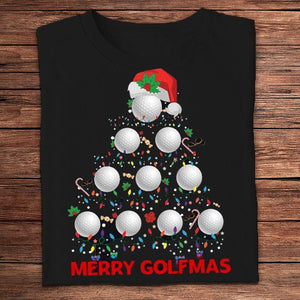 Merry Golfmas Christmas Golf Shirts