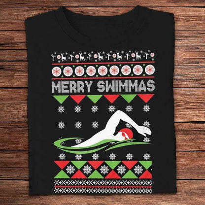 Camisetas de natación Merry Swimmas Christmas