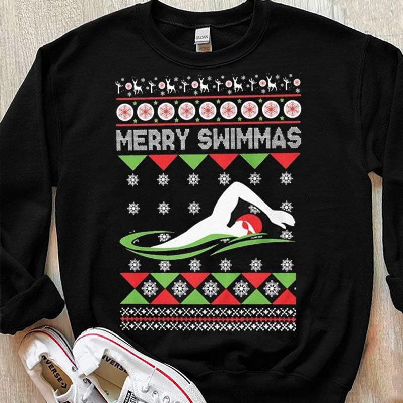 Camisetas de natación Merry Swimmas Christmas