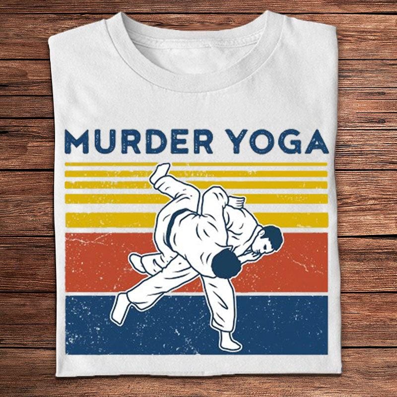 Murder Yoga Vintage Jiu Jitsu Camisas