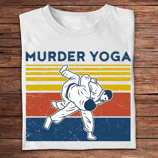 Murder Yoga Vintage Jiu Jitsu Camisas