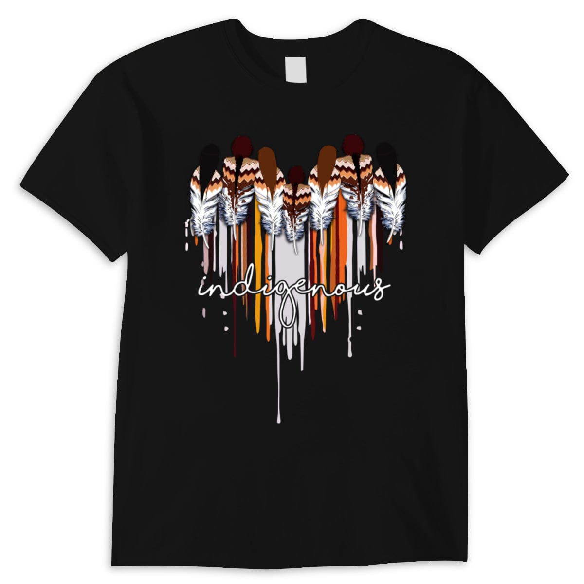 Camisetas indígenas nativas americanas con corazón